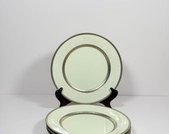Assiettes latérales Mikasa Platinum Lace de 20 cm (8 po.) ~ lot de 4