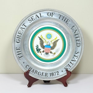 Usa Great Seal Plate - Etsy