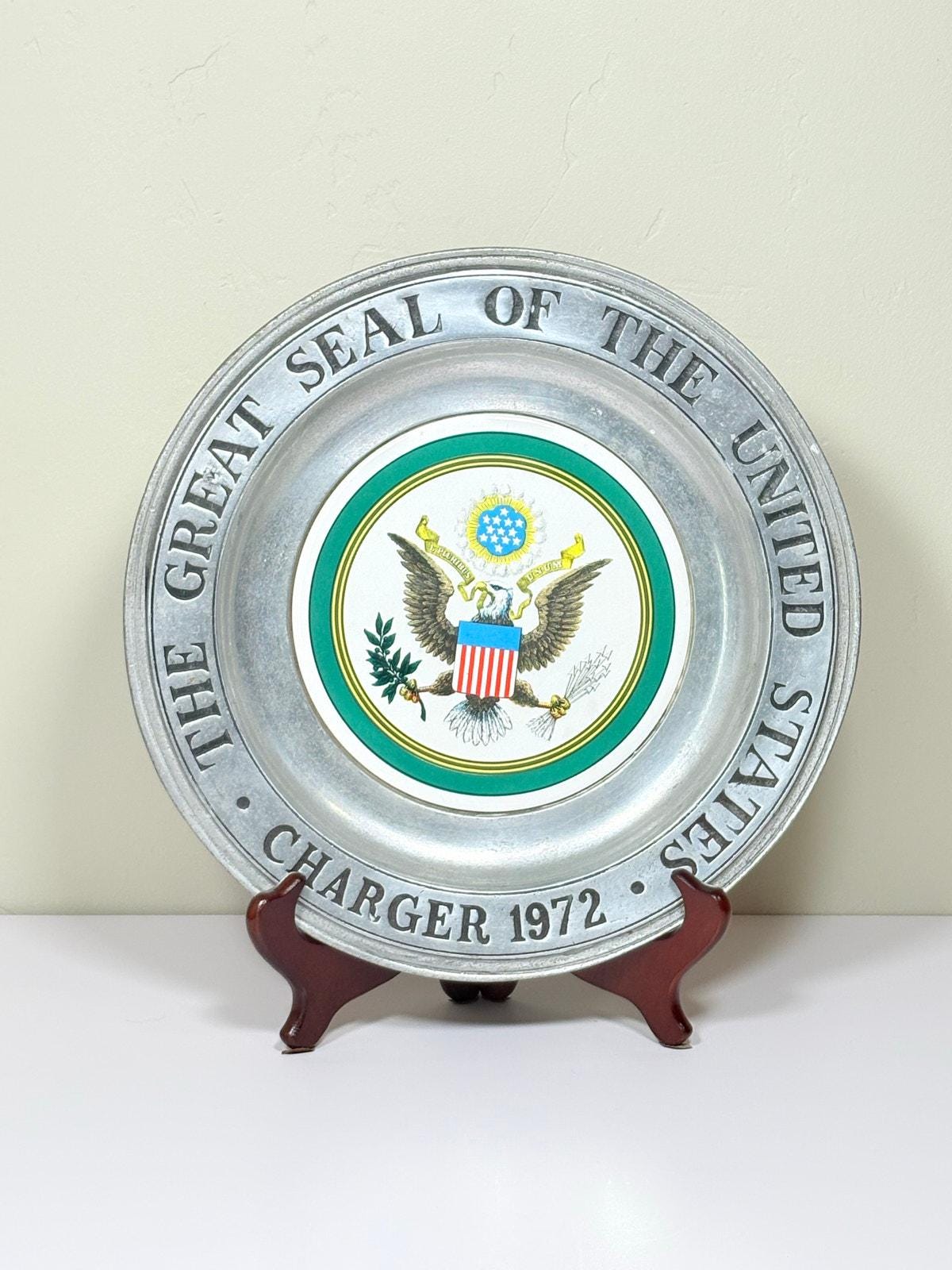 The Great Seal of the United States Plate - Etsy