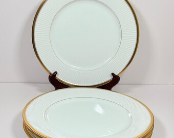 Vintage Fitz And Floyd Classique d’Or Dinner Plates ~ Set of 4