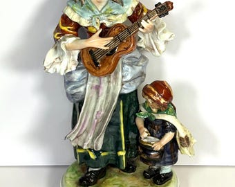 Vintage Capodimonte Porcelain Figurine
