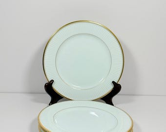 Vintage Fitz And Floyd Classique d’Or Salad Plates ~ Set of 4