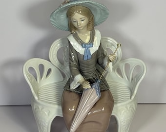 Vintage Lladr’o Figurine “Waiting in the Park “
