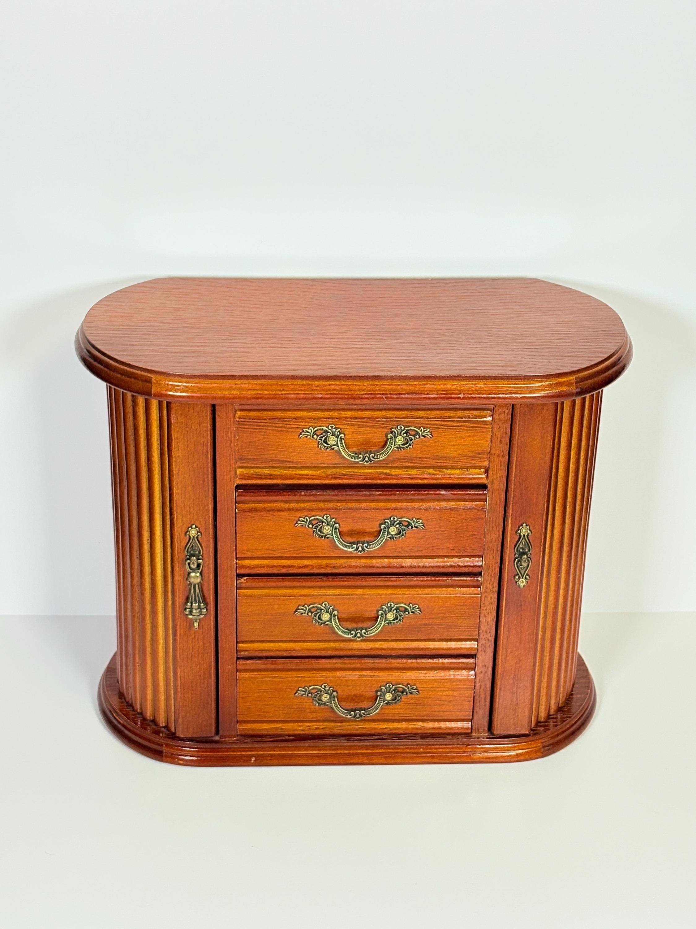 Vintage Wooden Jewelry Box