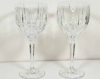 Vintage Marquis by Waterford Crystal Wine Glasses ~ Set of 2 Stemware