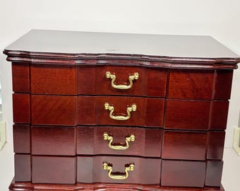 Vintage Wooden Jewelry Box