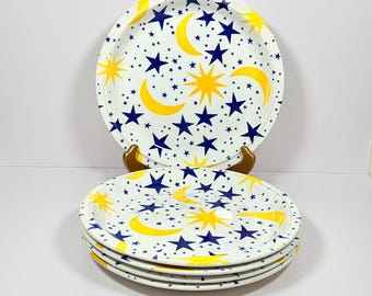 Vintage Grindley “Friendly Sky” Dinner Plates ~ Set Of 5