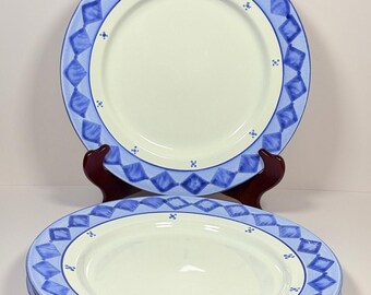 Vintage Hartstone Pottery “Windowpane” 12.5” Chop Platters ~ 3