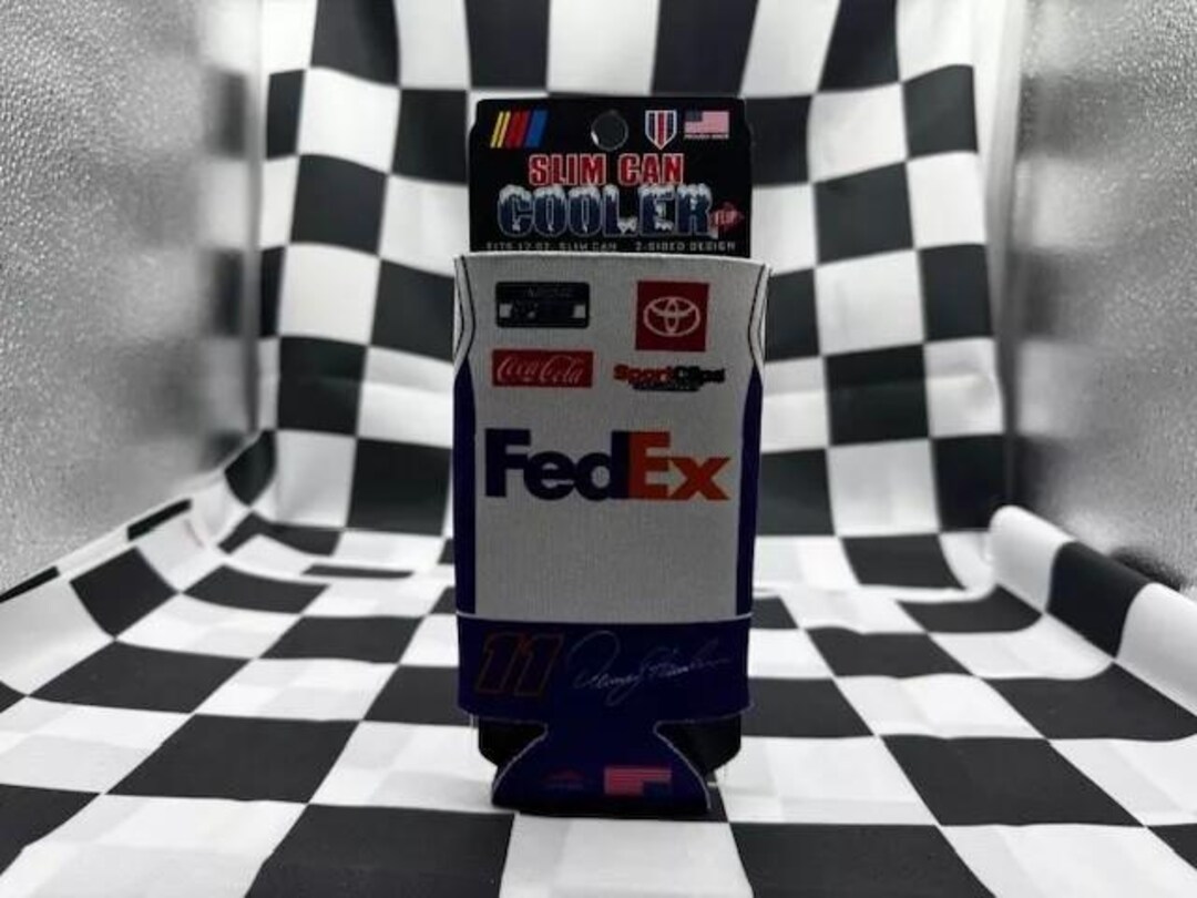 Fedex Racing Backpack Denny Hamlin Joe Gibbs Racing Fedex Slim Can Cooler - Etsy