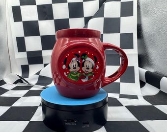 Disney Mickey Mouse Minnie Mouse Christmas Holiday 16oz Mug