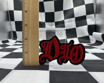Heavy Metal Inspired Dio Logo Iron-On/Sew-On Punk Patch