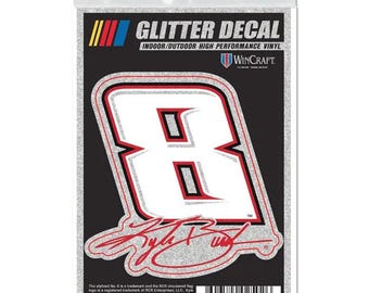 Calcomanía brillante de Kyle Busch de NASCAR de 3" x 5"