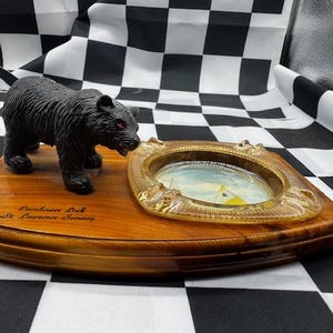 Eisenhower Lock St. Lawrence Seaway Vintage Glass Ashtray