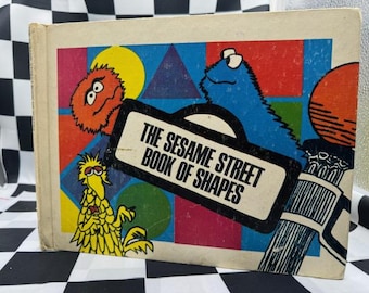 Vintage The Sesame Street Book of SHAPES 1970 Hard Cover Book