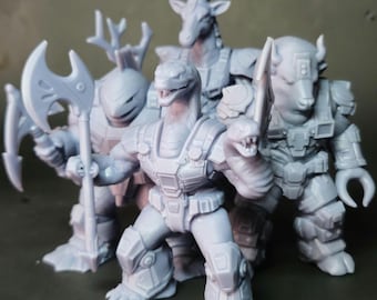 Ultimate Beasts Wave 3 Pick Any 4 Bundle – 3.75” Resin Collectible Figures – Art Toy – Indie Toy Bundle