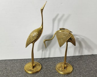 Vintage Mid Century Modern Brass Cranes Vintage Mid Century Boho Decor