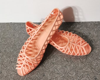 jelly shoes 80s heels