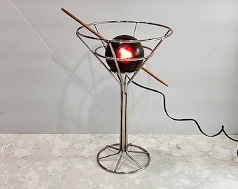 Vintage Iconic Martini Lamp 1990s as seen on friends