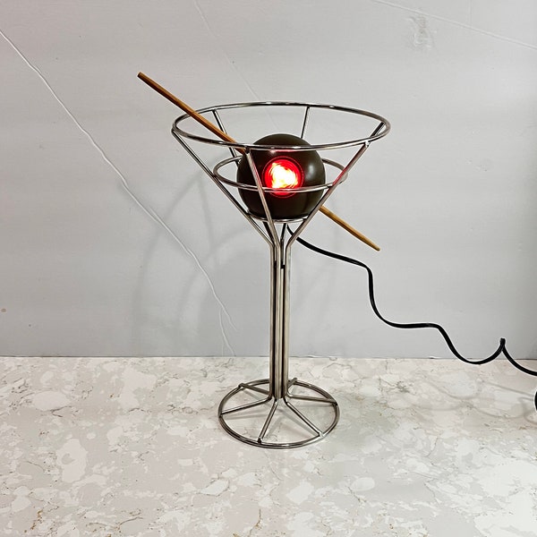 Vintage Iconic Martini Lamp 1990s as seen on friends