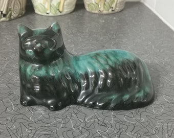 Kitty Cat Ceramic Cat Persian Cat Kitsch Blue Mountain Pottery