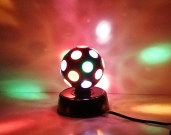 Vintage Spinning Disco Party Light 1970s-80s