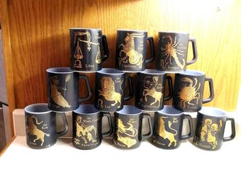 Vintage Hazel Atlas Zodiac Mugs Choice