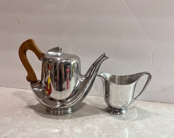 Fermoir à Cravate Vintage Allemand – Design Moderne, Ton Or, Laiton, Petites Traces D'usage