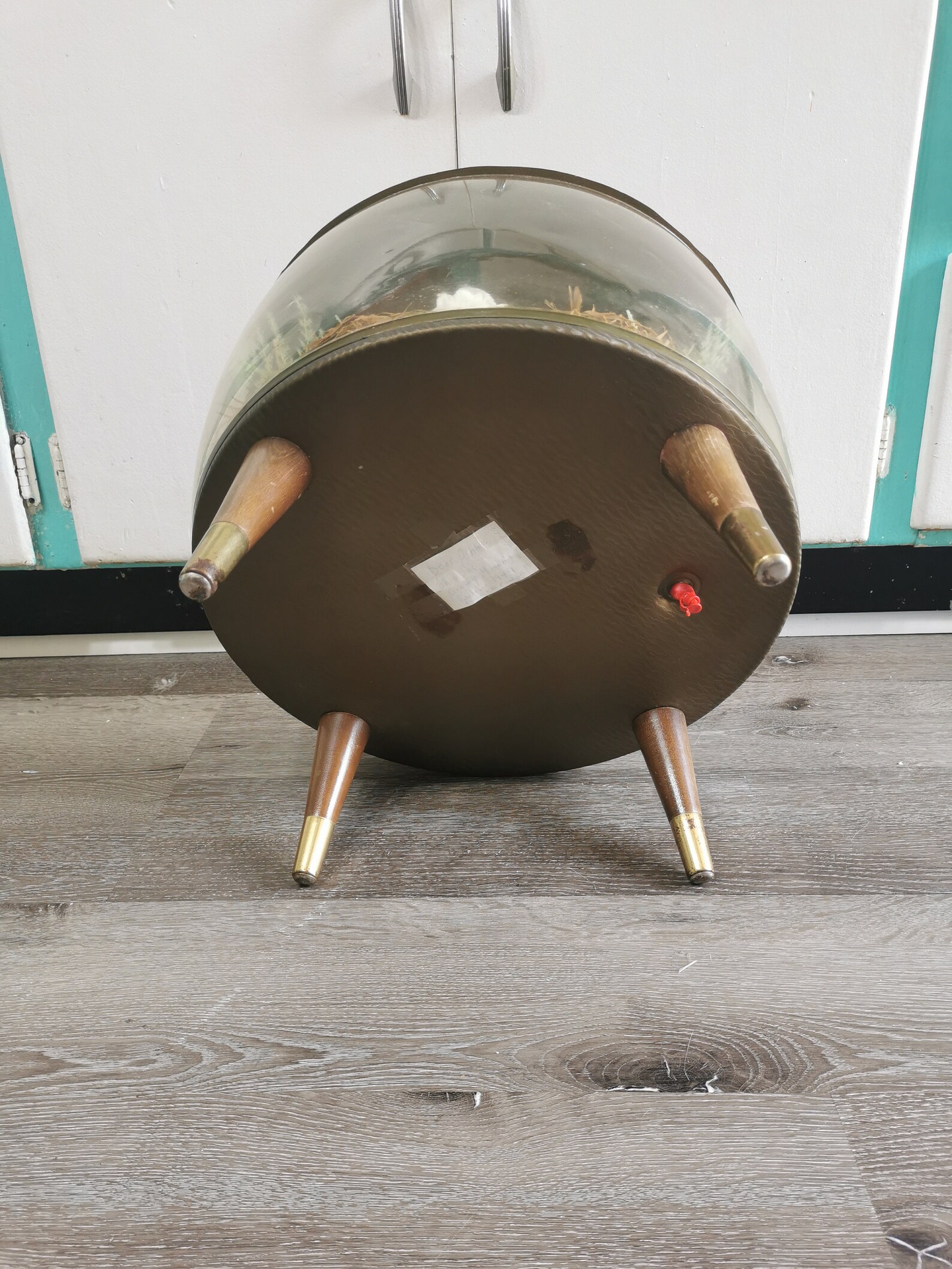 Vintage Inflatable Ottoman Terrarium Ottoman 1950s Modern Etsy