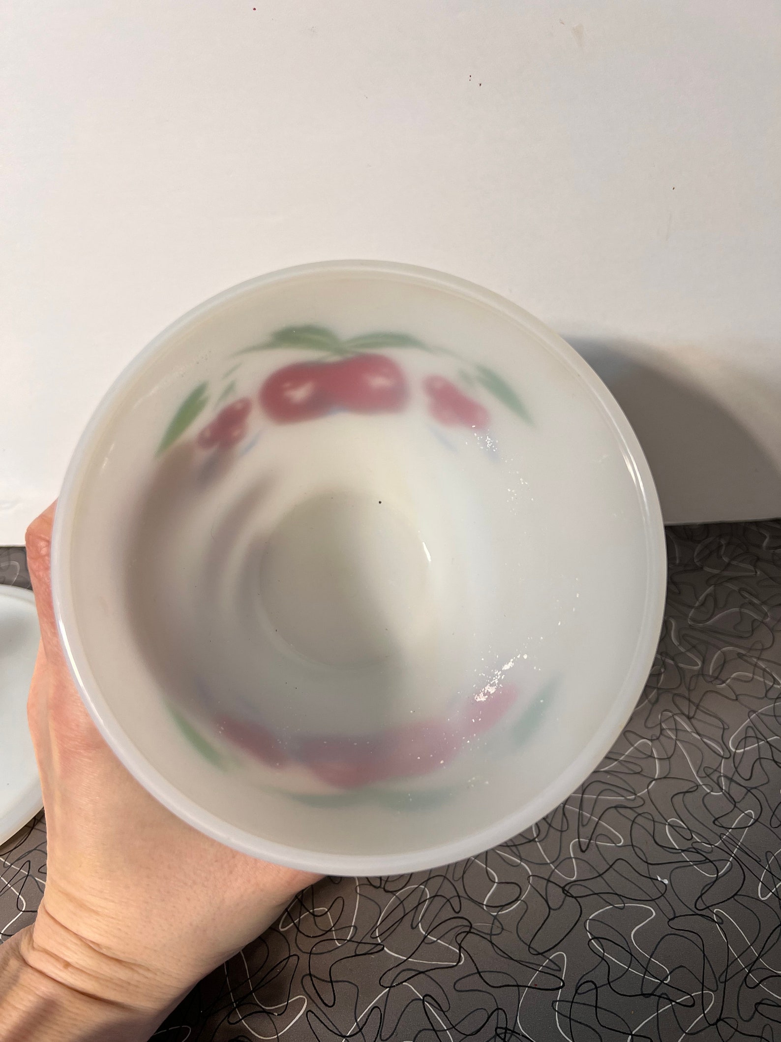 Vintage Fire King Apple Grease Jar Etsy