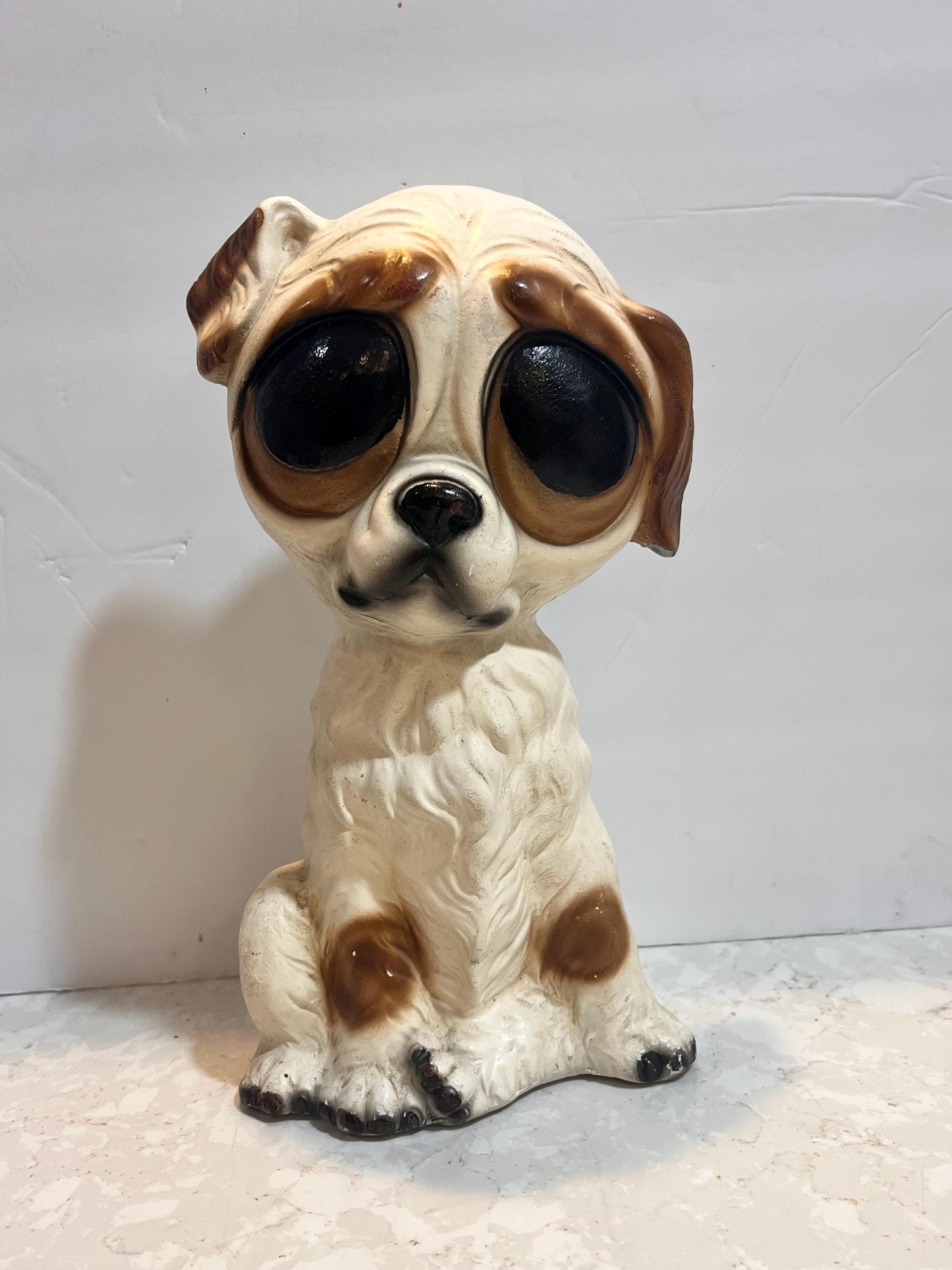 Vintage Big Eye Puppy Giant 11in Dog Figurine - Etsy