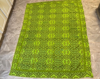 Vintage Flower Power Mod table cloth 1960s