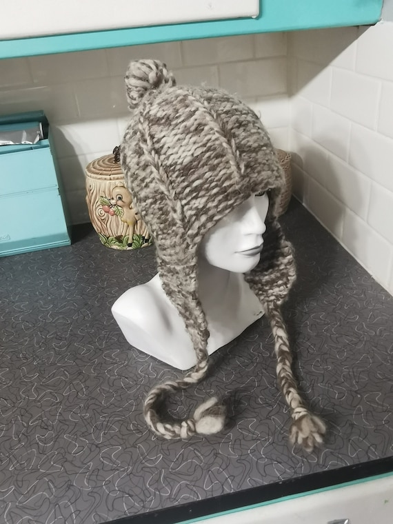 Vintage Wool Cowichan Hat UNISEX Cowichan Sweater Hat Winter Hat Vintage the Dude  main image 4