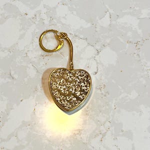 vintage boîte à musique en forme de coeur porte-clés Sankyo vintage