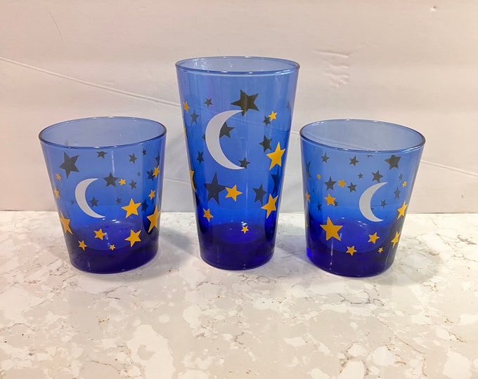 Vintage Libbey Celestial Wine Glasses RARE Etsy