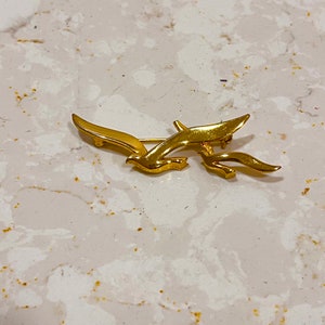 vintage MCM Brass Seagulls Broche Mouette Broche