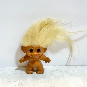 Vintage Damtroll från 1950-talet Tillverkad i England med original fårskinnshår