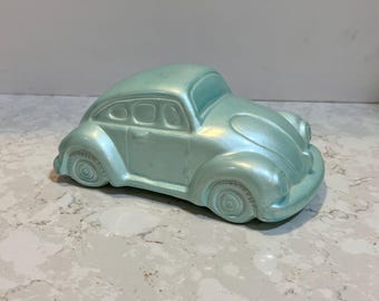 VW Beetle vintage Coun Bank Pastel Pealescente Cerámica