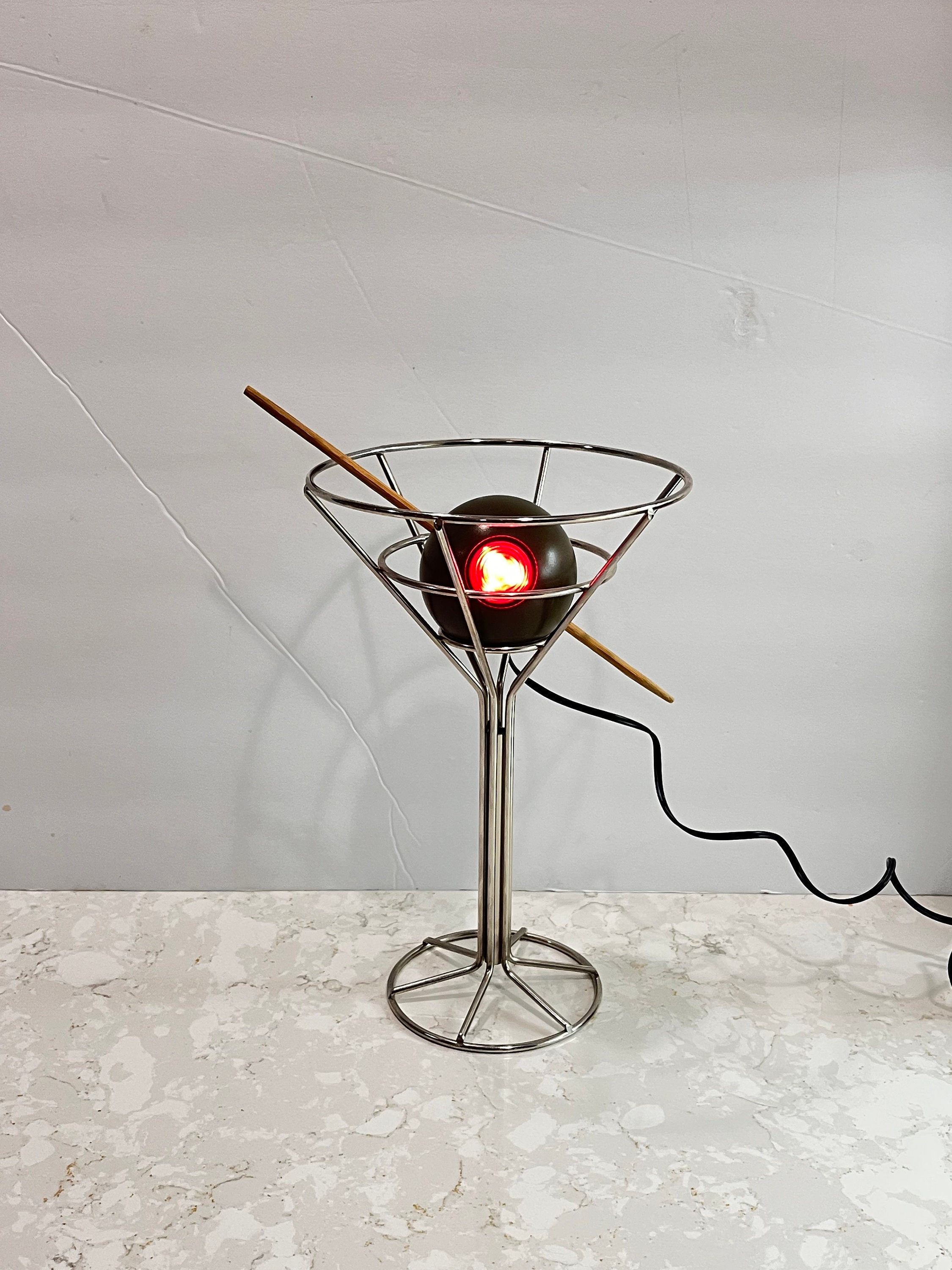 Martini on sale glass lamp