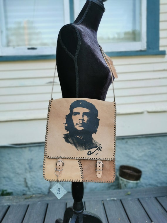 Vintage Tooled Leather Purse With Che Guevara    … - image 1