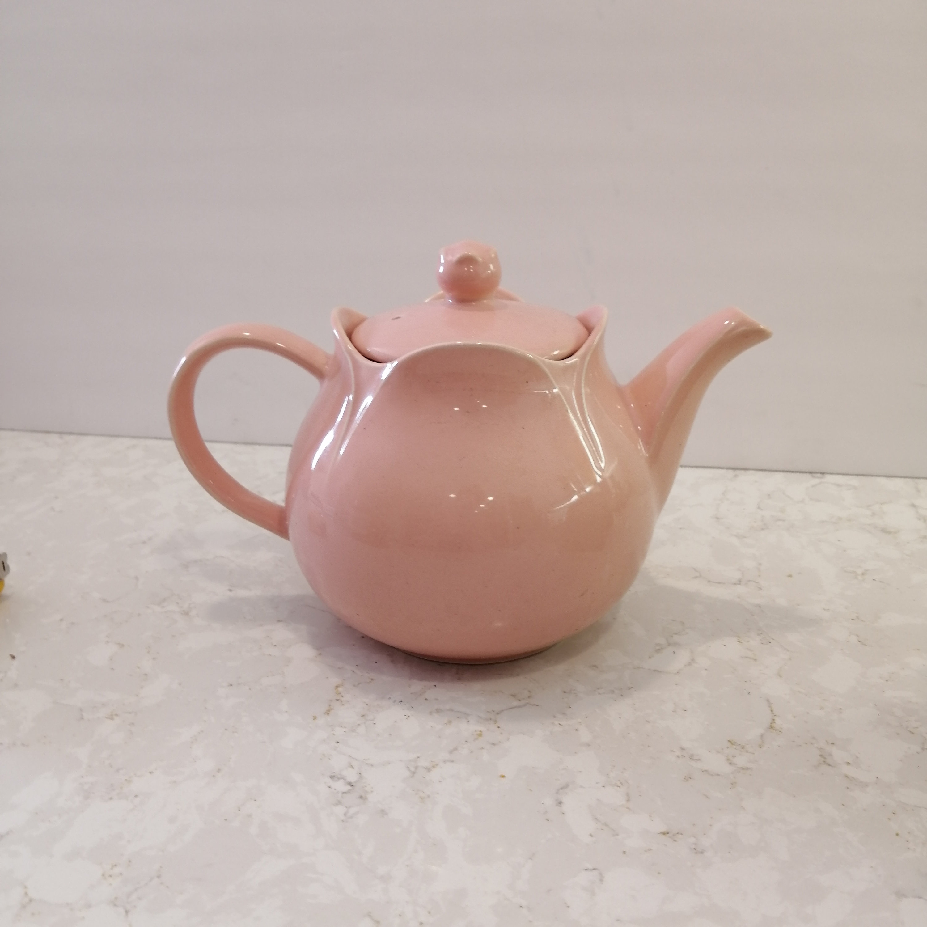 1940's-50's Pink Tulip Teapot by Sadler England Mid Century