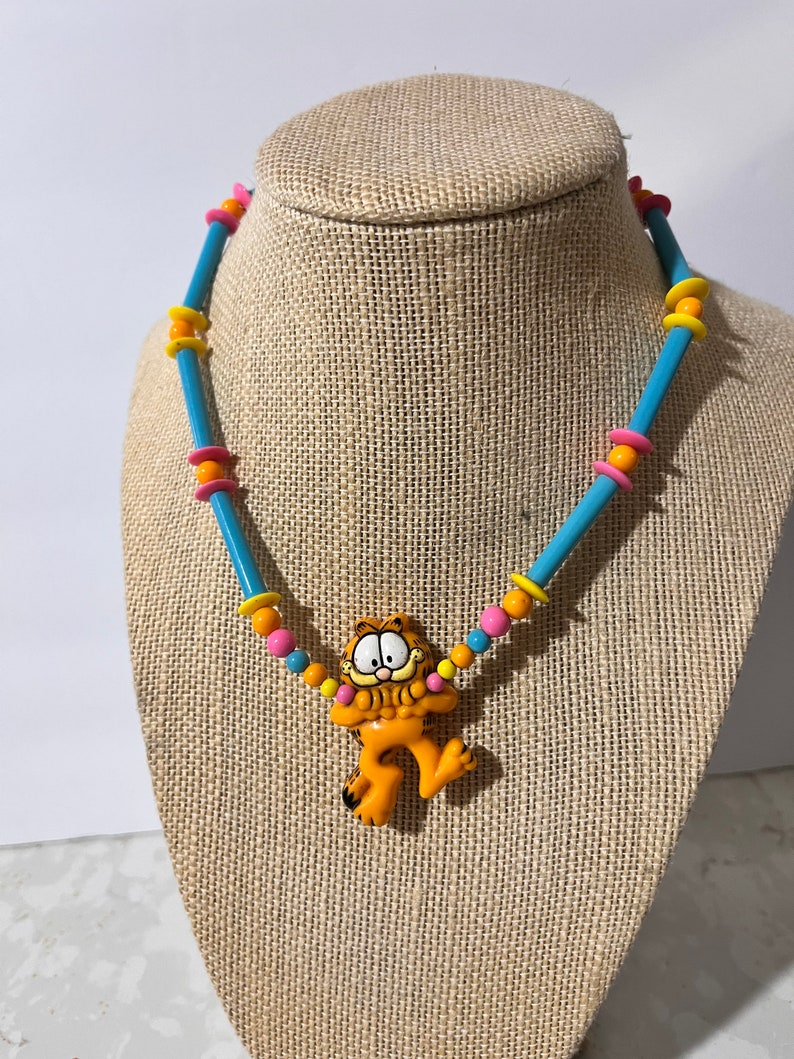 Vintage Garfield Necklace 1981 zdjęcie 1