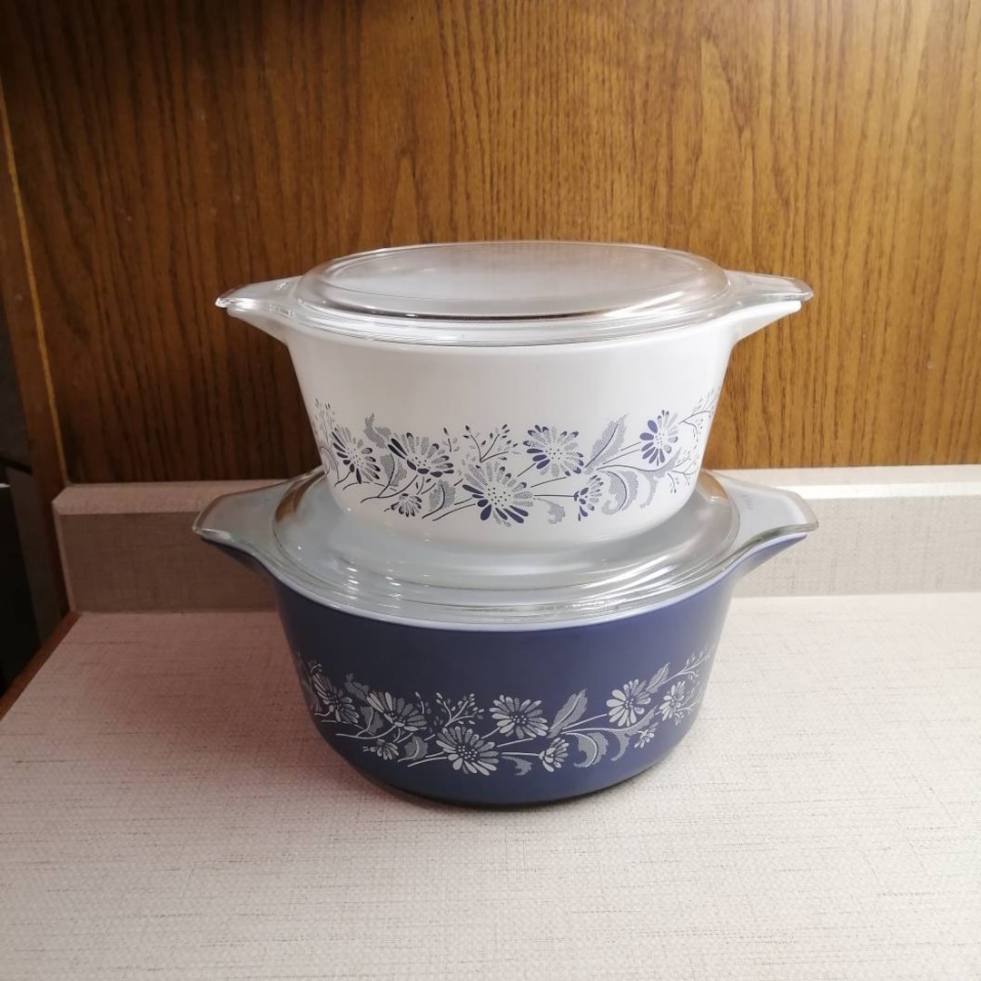 Vintage Colonial Mist Casserole Set With Box - Etsy