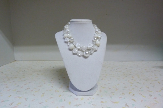 1950's 2 Tier Necklace Made in Germany Vintage br… - image 1