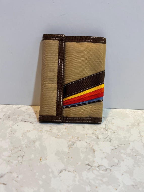 Super 1970s-80s Velcro Wallet Rainbow - Etsy