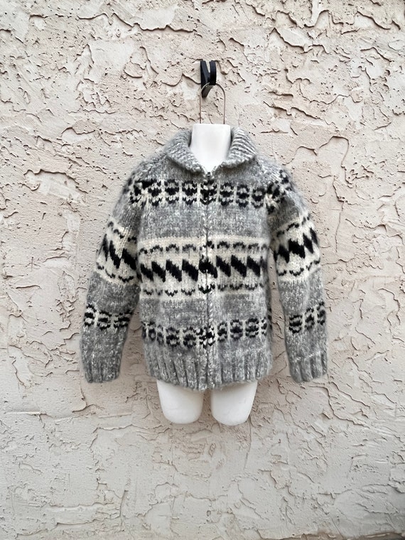 Vintage Wool Cowichan Sweater The Dude Style With… - image 5