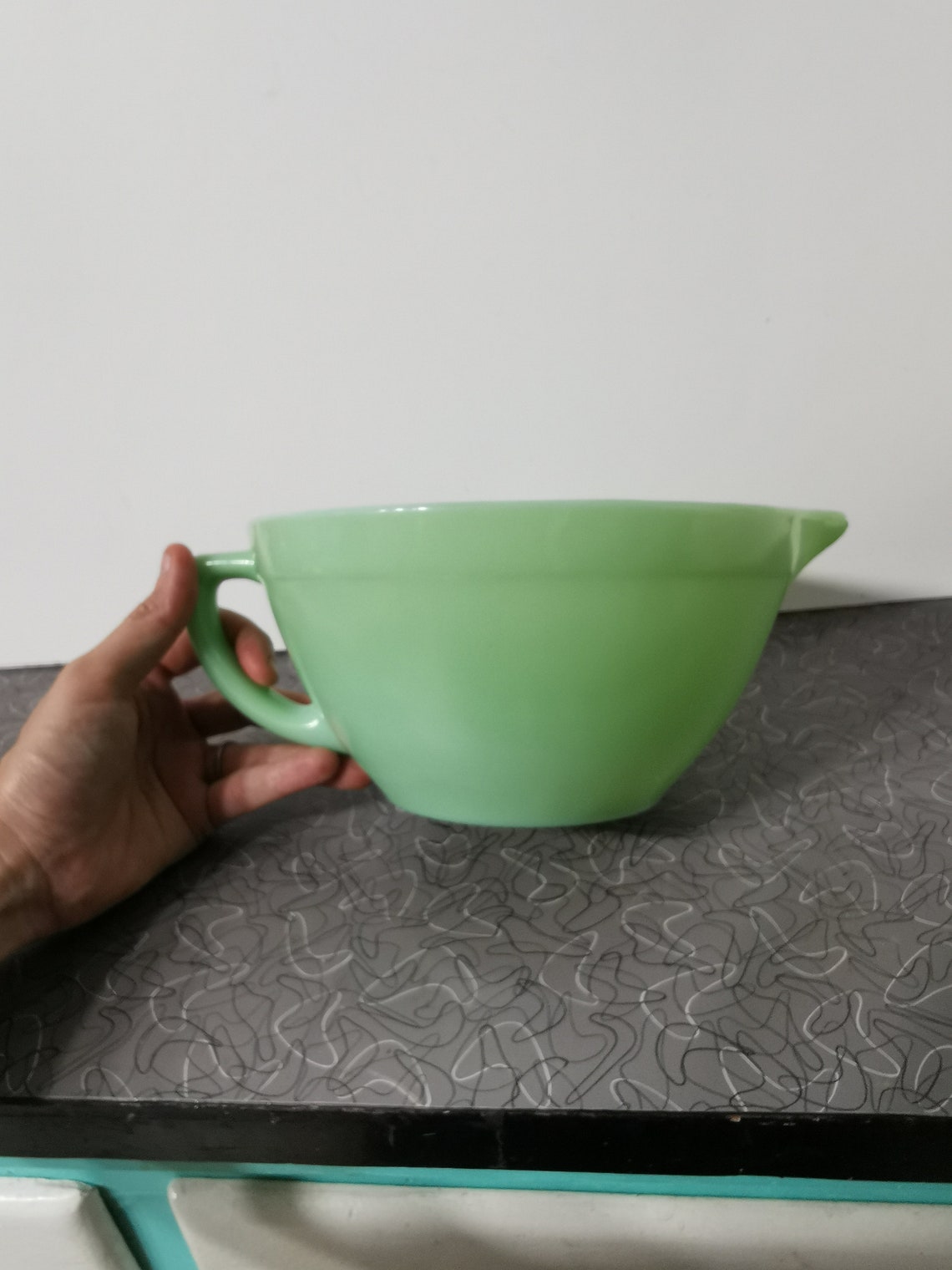 Vintage Jadeite Batter Bowl Fire King Jadeite Etsy
