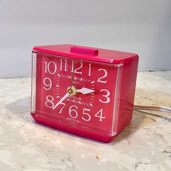 Vintage Westclox Dialite Alarm Clock Works Perfectly