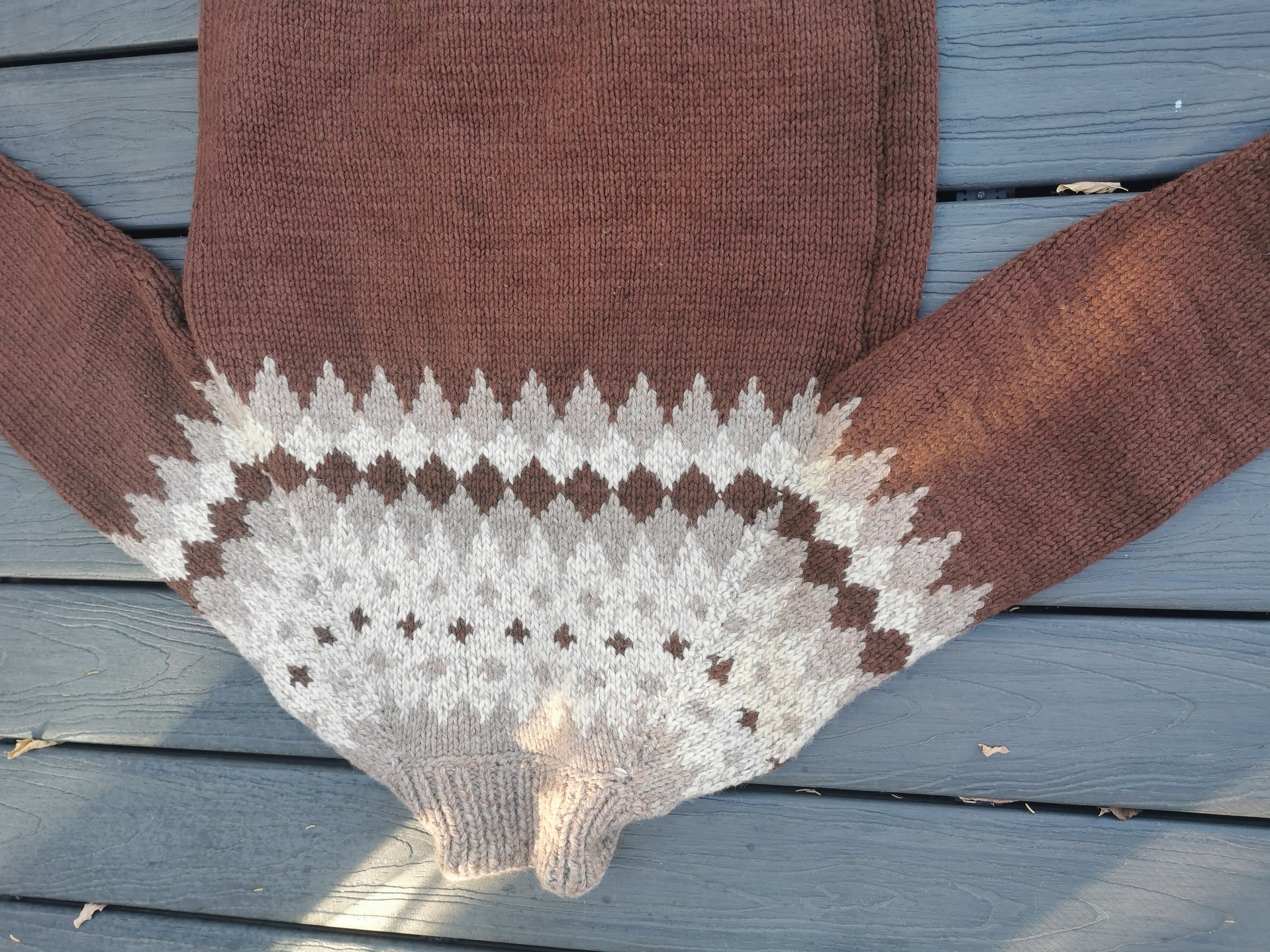 Vintage Wool Cowichan Sweater Men's L the Dude Style With