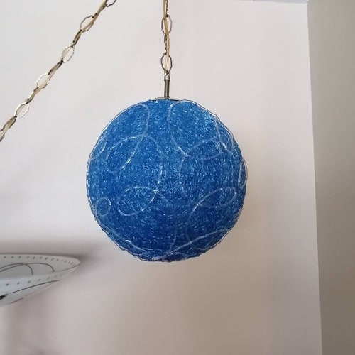 Mid Century Lucite Ribbon Swag Lamp Etsy