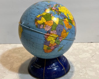 Vintage Globe Bank Ohio Art Globe